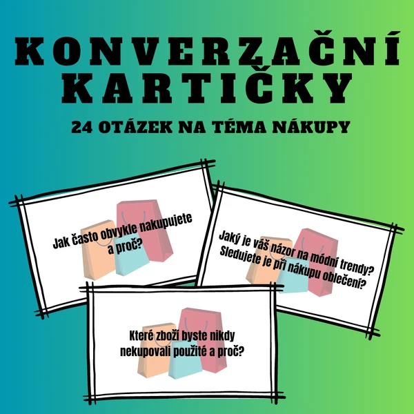 Konverzační kartičky - Nákupy