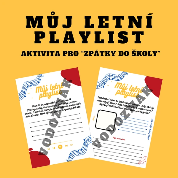 Můj letní playlist - aktivita "Zpět do školy"