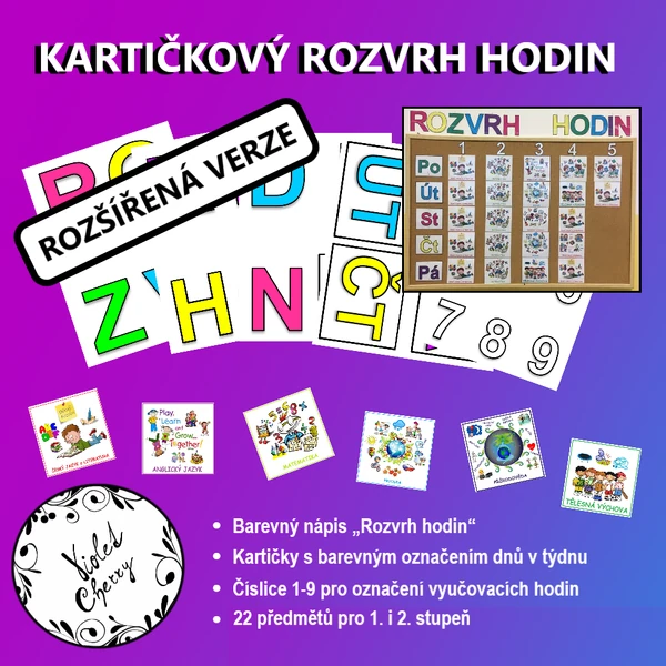 Kartičkový rozvrh hodin