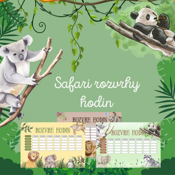 SAFARI rozvrhy hodin.