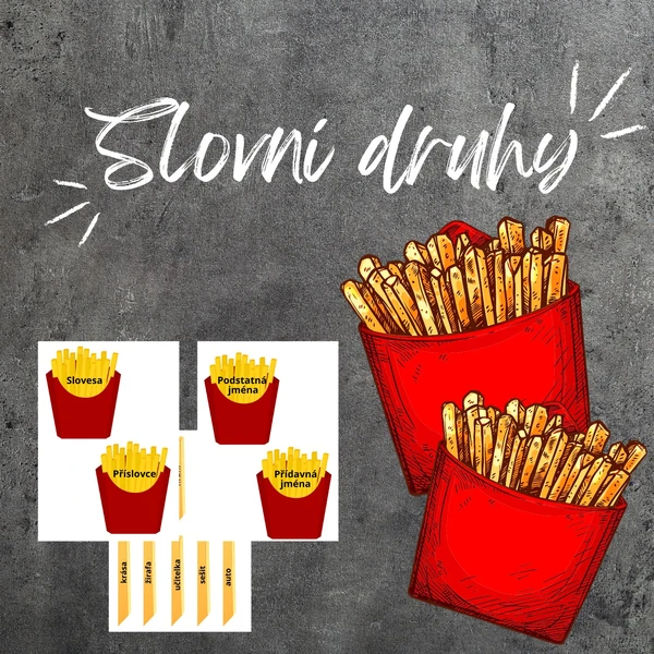 Slovní druhy - hranolky.