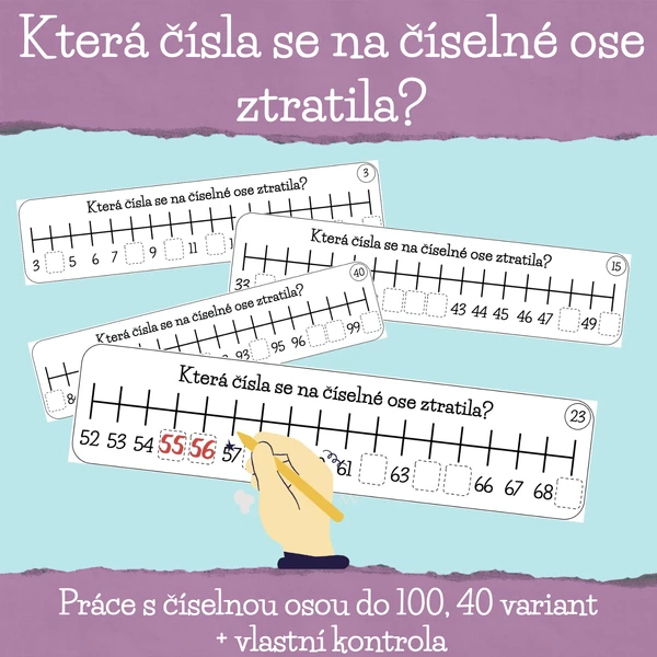 Která čísla se na číselné ose ztratila?