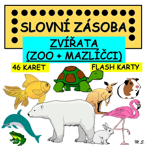 ANIMALS I. - flashcards / ZVÍŘATA I. - flashkarty