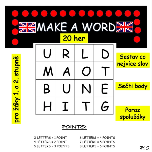 MAKE A WORD - Utvoř slovo