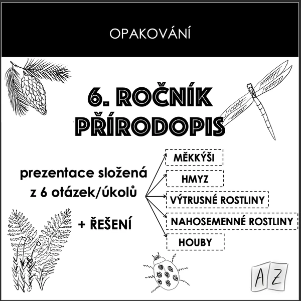 Opakování - 6. ročník PŘÍRODOPIS