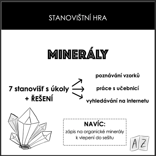 Stanovištní hra - minerály
