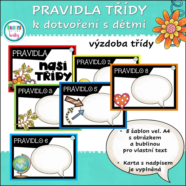PRAVIDLA třídy k vlastnímu dotvoření