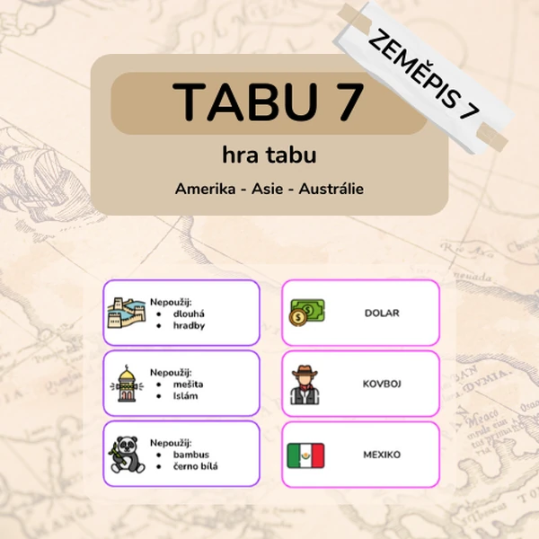 Tabu 7 - Amerika, Asie, Austrálie