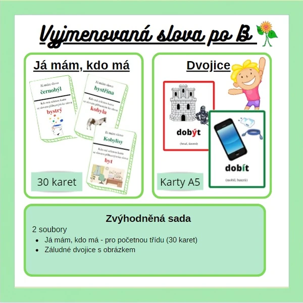 Vyjmenovaná slova po B - zvýhodněná sada