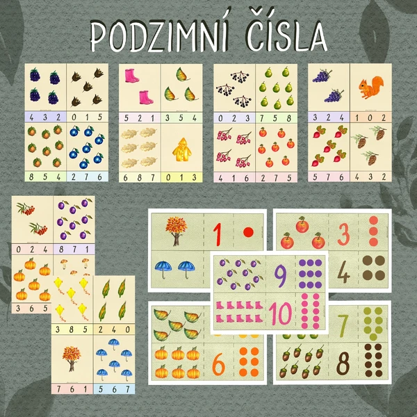 Malovaný podzim - Podzimní čísla