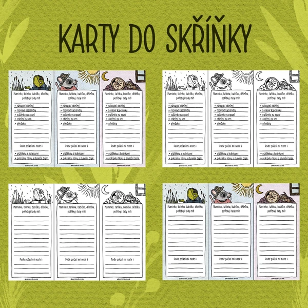 Karty do skříňky