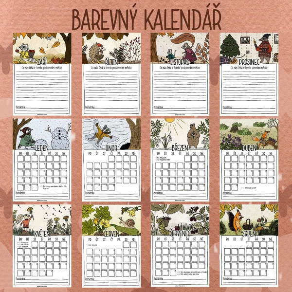 Barevný kalendář 2023/2024