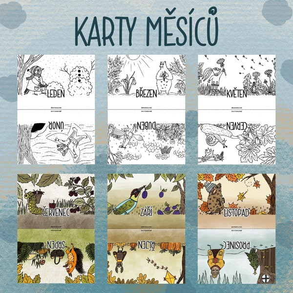 Karty měsíců 2024