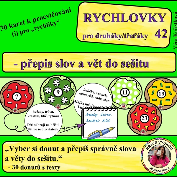 RYCHLOVKY 42 – PŘEPIS SLOV A VĚT V DONUTECH