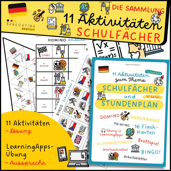 11 Aktivitäten STUNDENPLAN + SCHULFÄCHER