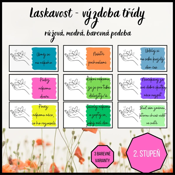 Laskavost - výzdoba třídy 