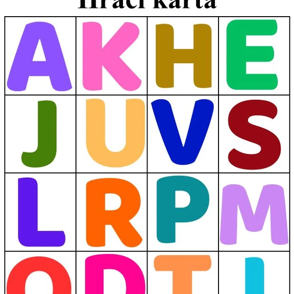 Bingo - Písmena