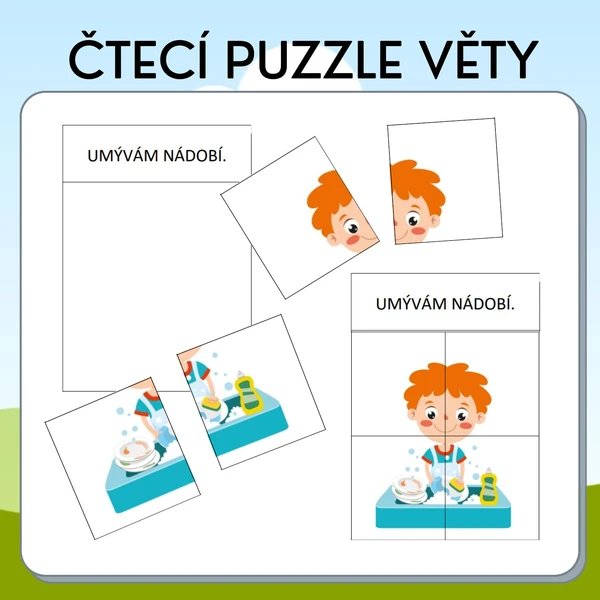 Čtecí puzzle věty
