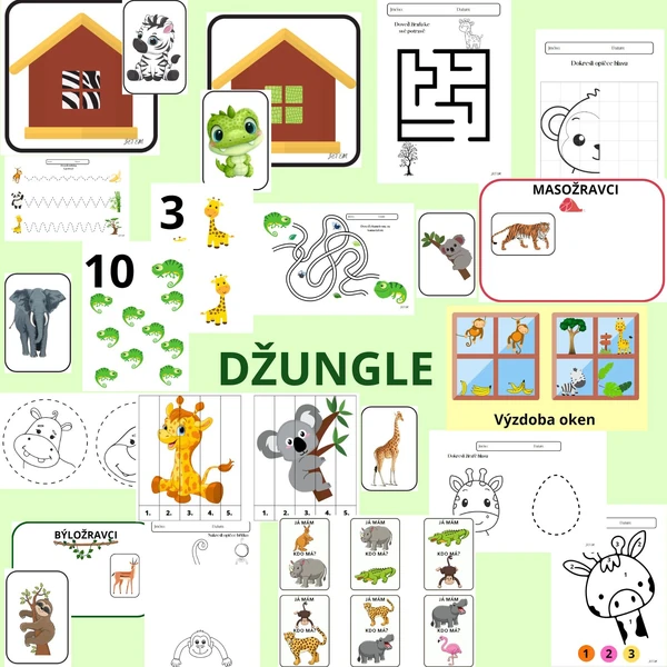 Aktivity na téma džungle