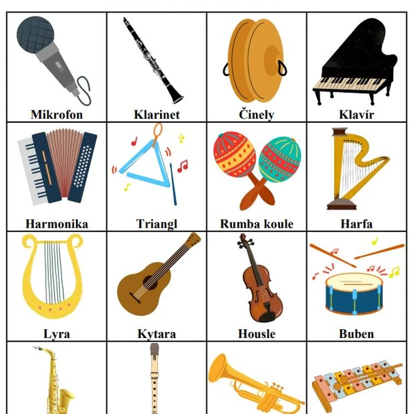 Bingo - Hudební nástroje
