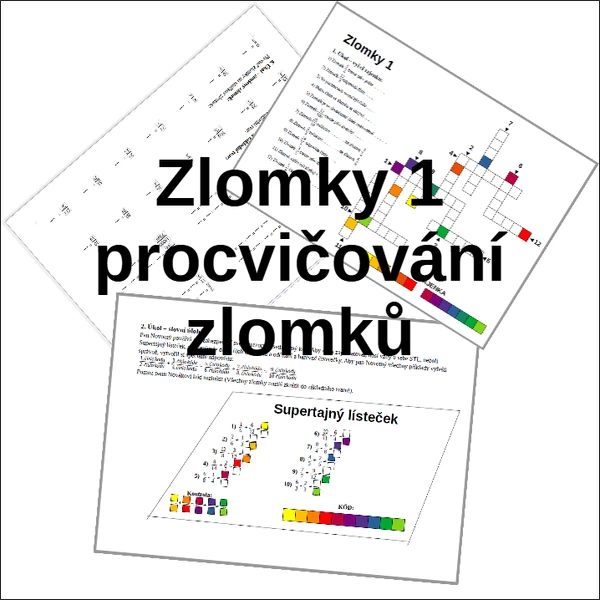 Zlomky 1 - pracovní listy