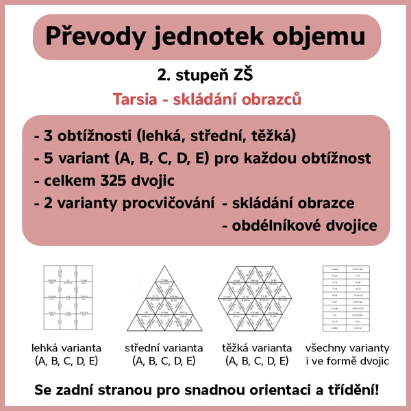 Převody jednotek objemu