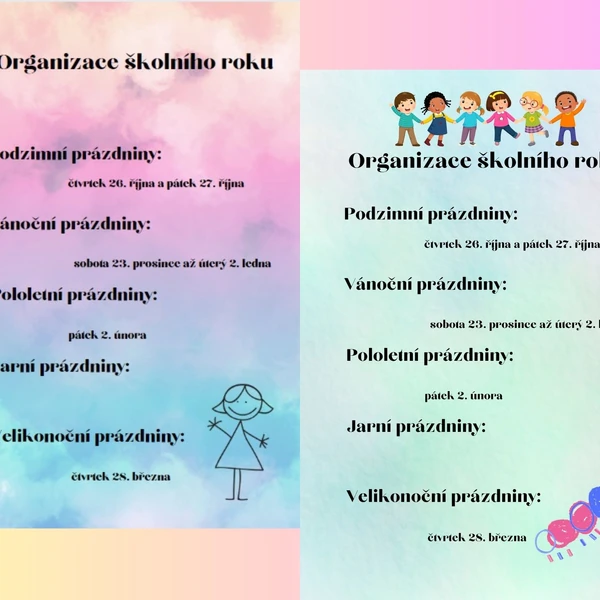 Organizace školního roku