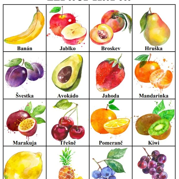 Bingo - ovoce