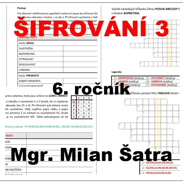 ŠIFROVÁNÍ 3 - 6. ročník