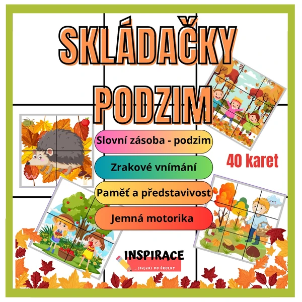 Skládačky (puzzle) PODZIM 🍂