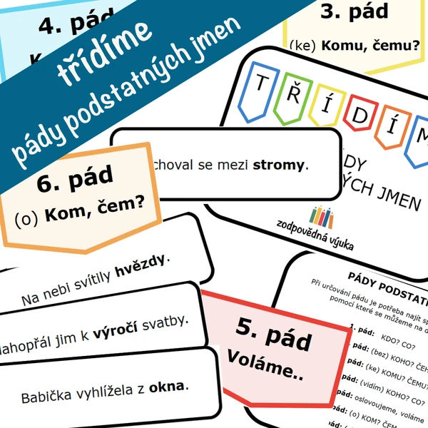 třídíme - pády podstatných jmen