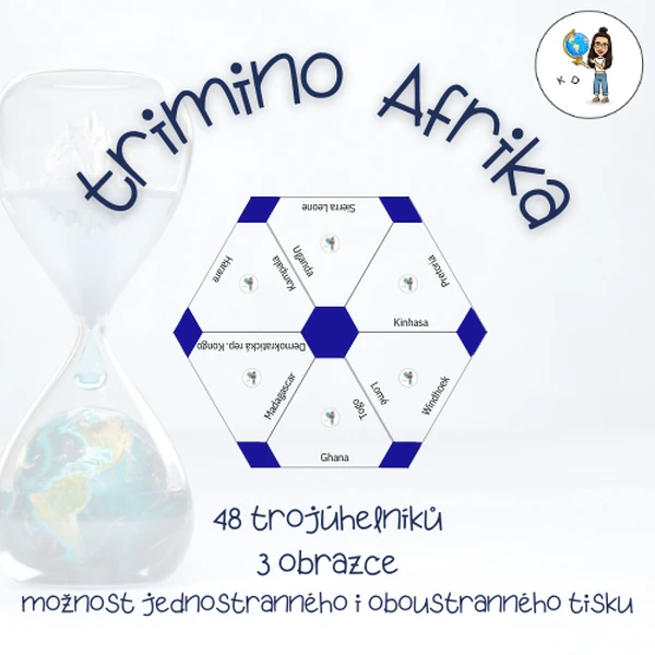 Trimino - Afrika (města, státy)