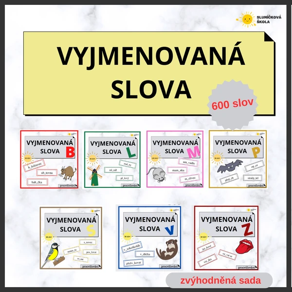 VYJMENOVANÁ SLOVA - procvičování