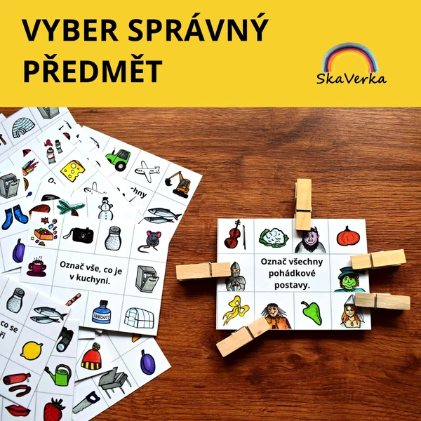 Vyber správný předmět