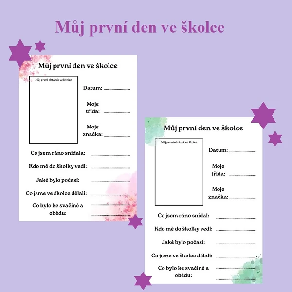 Můj první den ve školce