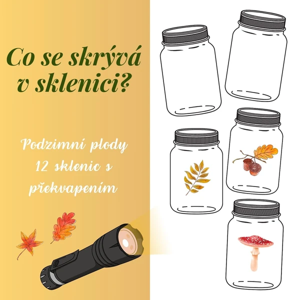 Co se skrývá ve sklenici? podzimní plody
