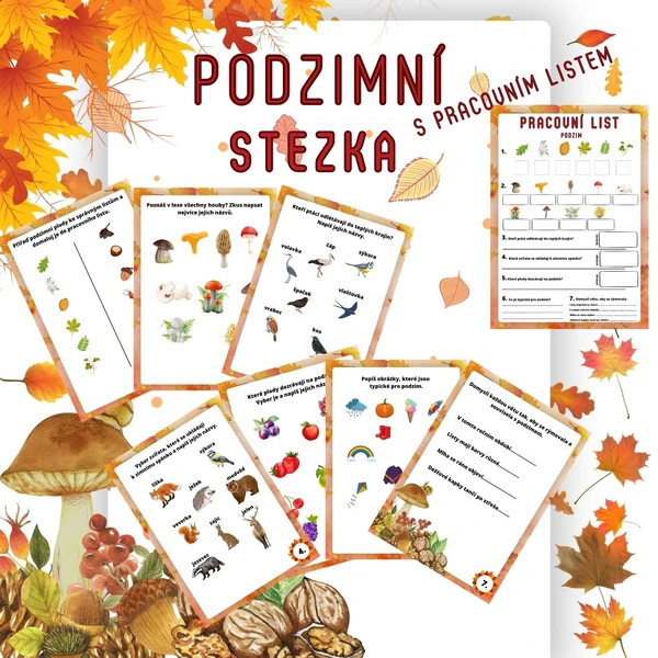 Podzimní stezka s pracovním listem