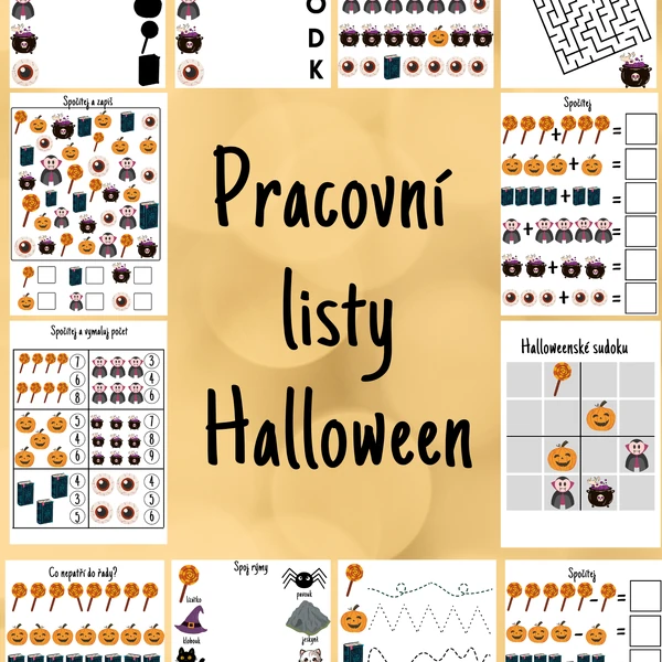 Halloweenské pracovní listy