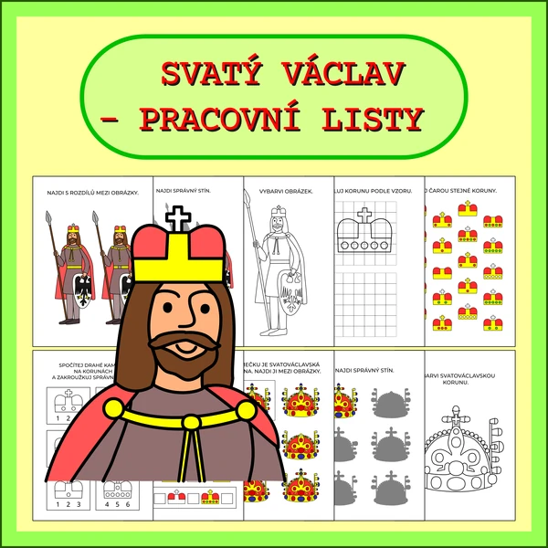 SVATÝ VÁCLAV - PRACOVNÍ LISTY