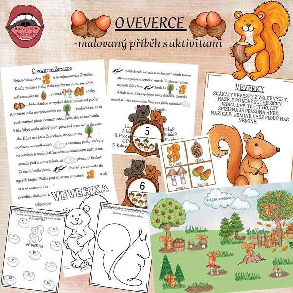 O VEVERCE: malovaný příběh s aktivitami