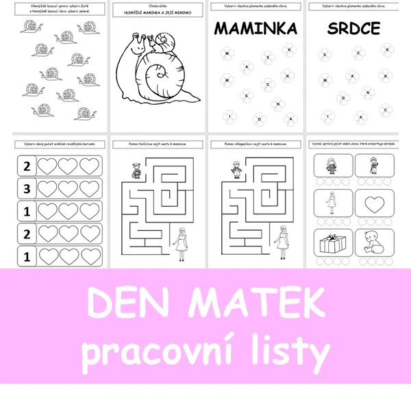 DEN MATEK - pracovní listy 