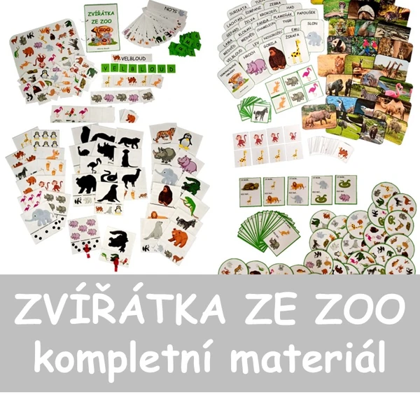 ZVÍŘÁTKA ZE ZOO - sada všech dostupných aktivit