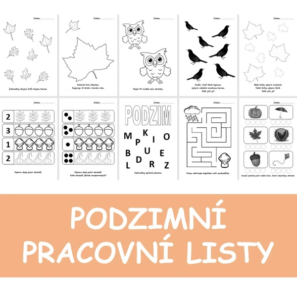 PODZIMNÍ PRACOVNÍ LISTY