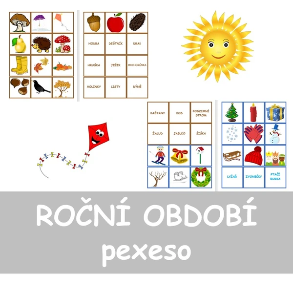 ROČNÍ OBDOBÍ - pexeso