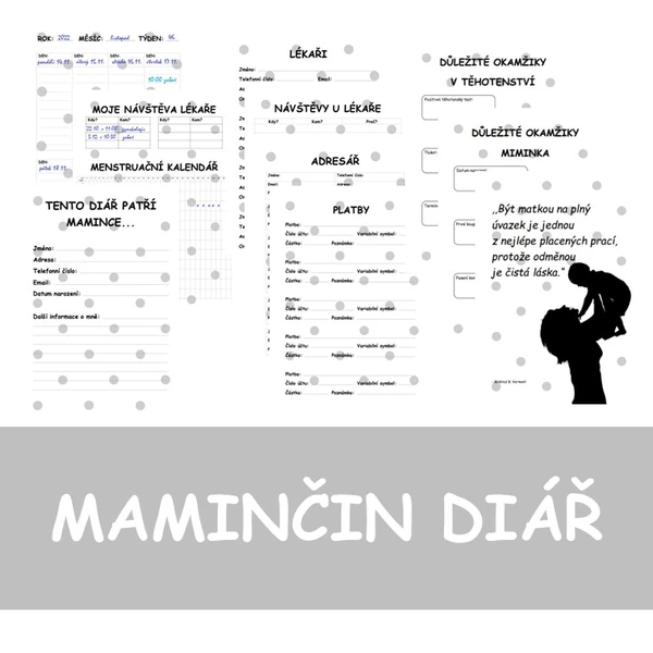 MAMINČIN DIÁŘ - univerzální 