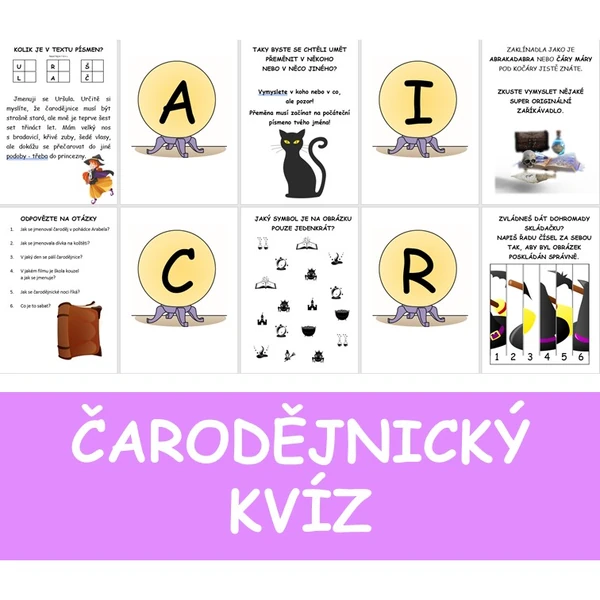 ČARODĚJNICKÝ KVÍZ pro děti 1.stupně ZŠ