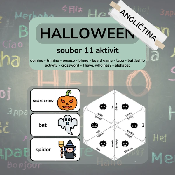 Halloween - soubor 11 aktivit