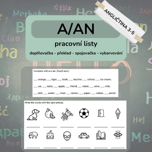 a/an - procvičování