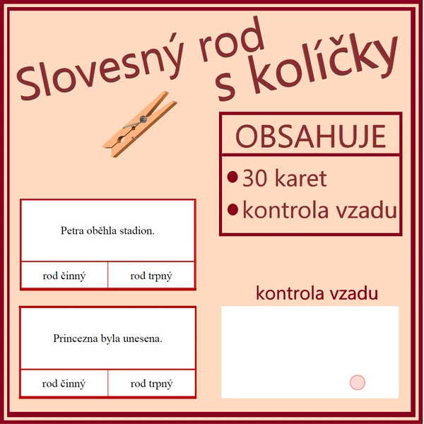 Slovesný rod s kolíčky
