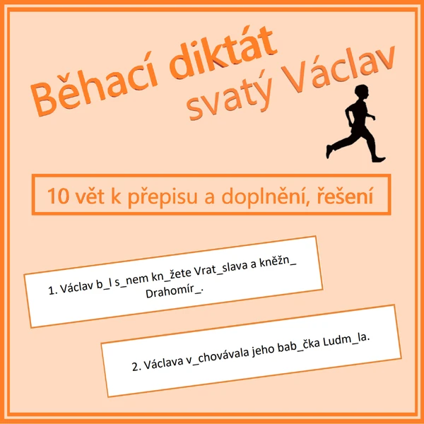 Běhací diktát - svatý Václav